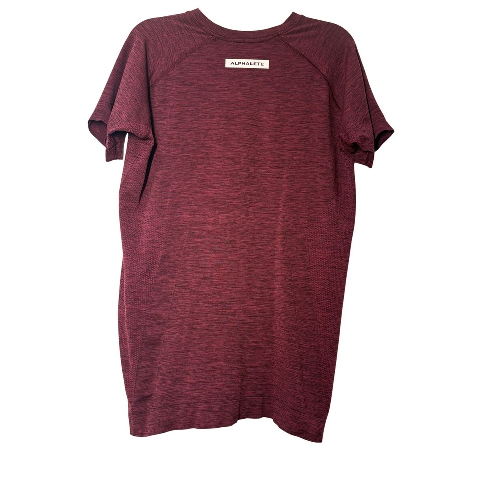 Alphalete Athletics Mens Large Burgundy Heather Seamless Performance T-Shirt